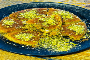 كنافة بالفستق الحلبي